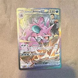 The Pokemon Company Team Rocket's Nidoking ex 233/182 SIR Full Art Holo Sv10 - Image 1