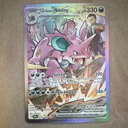 The Pokemon Company Team Rocket's Nidoking ex 233/182 SIR Full Art Holo Sv10 - Image 3