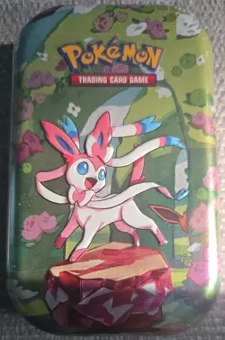 Pokemon TCG Prismatic Evolutions Sealed Mini Tin Sylveon Brand New, 2 x Boosters - Image 1