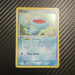 Pokemon Company Wooper 81/109 Team Rocket Returns Reverse Holo Common EN 50 HP - Image 1
