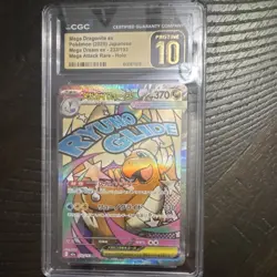 Pokemon CGC Pristine 10 Mega Dragonite ex 232/193 Mega Dream ex MAR Holo JP 2025 - Image 1