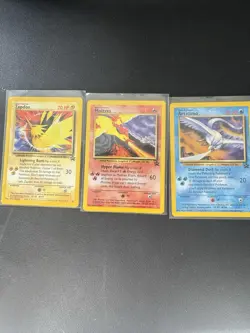 Pokemon Black Star Promo Moltres Zapdos Articuno NM Legendary Birds set - Image 1