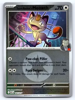 Team Rocket's Meowth Energy Symbol 161/217 ME: Ascended Heroes Pokemon NM - Image 1