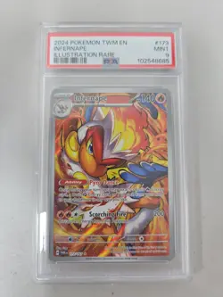 2024 Pokemon Twilight Masquerade Infernape Illustration Rare #173 PSA 9 - Image 1