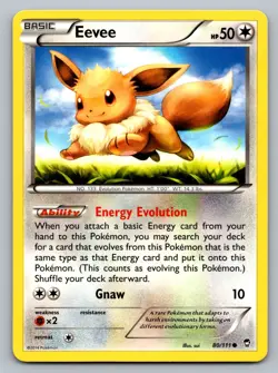 Pokemon TCG XY - Furious Fists Eevee 80/111 - Image 1