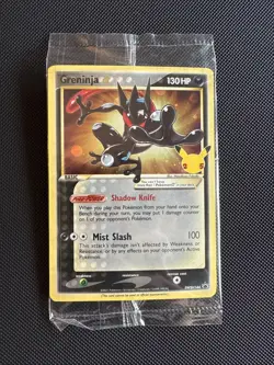 2021 Pokemon Celebrations Greninja Gold Star SWSH144 Black Star Promo - Sealed - Image 1