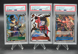 Luffy Sabo Ace WINNER One Piece 3rd Anniversary 3 Brothers PSA 10 Gem Mint - Image 1