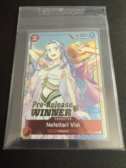 Nefeltari Vivi Pre Release Winner - ST01-009 - One Piece TCG - English - (NM-) - Image 5