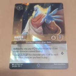 Ravensburger Disney Lorcana Hades - King of Olympus Foil Legendary Shift 205/204 - Image 1