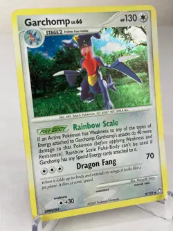 Garchomp 9/123 - Mysterious Treasures Holo Rare Pokemon Card - LP / MP - Image 2