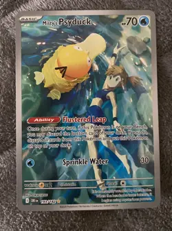 Pokemon TCG SV10 Misty's Psyduck Illustration Rare Card 193/182 Destined Rivals - Image 1