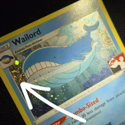 MOUTH DOUBLE SWIRL 🌀💫 Wailord 038/195 Prize Pack Cosmos Holo Pokemon Card - Image 1
