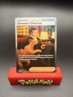 Giovanni's Charisma - Holo 204/165 NM SV: Scarlet & Violet 151 Pokemon Card - Image 1