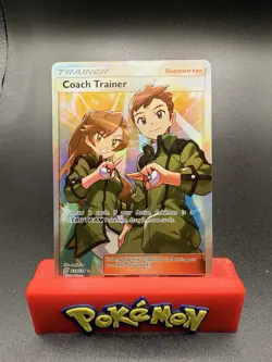 Coach Trainer 233/236 Unified Minds NM Ultra Rare Full Art Pokemon Card - Image 1