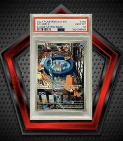 Squirtle *PSA 10* 2024 Pokemon SCR En-Stellar Crown Illustration Rare #148 - Image 1