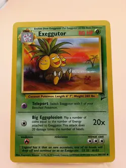 Exeggcutor 39/130 Uncommon Non Holo Pokemon Card MP 1999 - Image 1