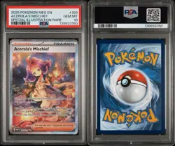 Acerolas Mischief Pokemon TCG Mega Evolutions Card 183/132 Sir PSA 10 - Image 3