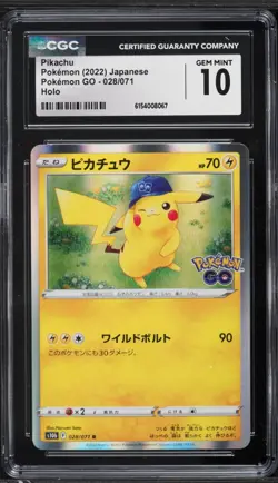 CGC 10 Pikachu 028/071 R Pokemon GO s10b Pokemon Card Game Japanese - Image 1