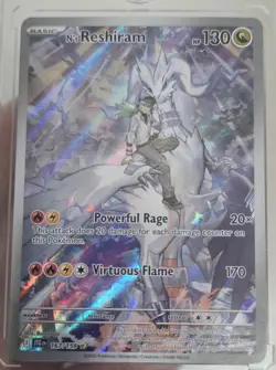 Pokemon TCG N's Reshiram Holo Card 167/159 Sv09: Journey Together Illustration - Image 2
