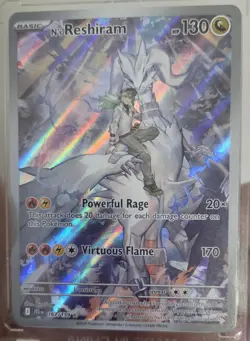 Pokemon TCG N's Reshiram Holo Card 167/159 Sv09: Journey Together Illustration - Image 3