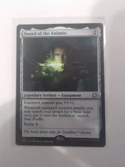Sword of the Animist #218 AFC Forgotten Realms Commander Magic MTG - Regular - Image 1