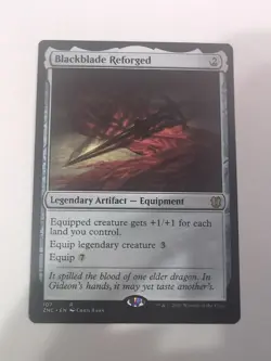 Blackblade Reforged Zendikar Rising Rare Colorless Equipment #107 Regular MTG - Image 1