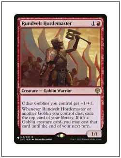 Rundvelt Hordemaster, The List (from Goblin Storm Deck), Magic MTG NM - Image 1