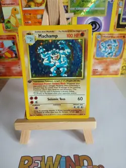Pokemon TCG Machamp Base Set 8/102 1st Edition Holo Rare - Image 1