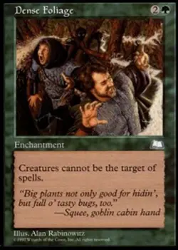 MTG Dense Foliage, Weatherlight, Heavily Played, English - Image 1