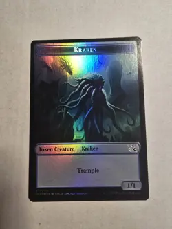 Warrior Kraken Double-Sided Token March of the Machine Foil - Image 2