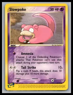 Slowpoke 45/95 Common Team Magma vs Team Aqua Pokemon Moderately Played - Image 1