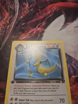 Pokemon Dark Dragonite 22/82 Team Rocket First Edition Non Holo LP - Image 2