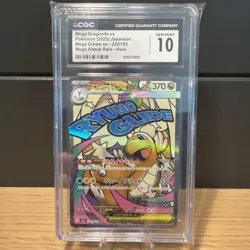 CGC GEM MINT 10 Mega Dragonite ex MA 232/193 M2a MEGA Dream ex Pokemon Card JPN - Image 1