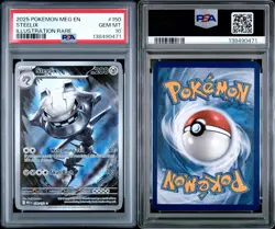 2025 POKEMON MEG EN-MEGA EVOLUTION ILLUSTRATION RARE #150 STEELIX PSA 10 - Image 3