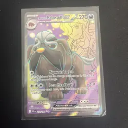 Pokemon Card Arvens Mabosstiff EX 218/182 Destined Rivals Rare Near Mint - Image 1