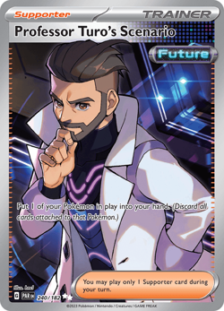 Pokemon TCG Professor Turo's Scenario 240/182 Ultra Rare Paradox Rift NM/M - Image 1