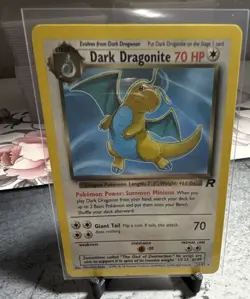 Pokemon TCG Dark Dragonite 22/82 Team Rocket Rare EN 2000 70 HP - Image 1