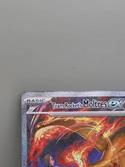 Team Rocket's Moltres ex 229/182 Holo UPC Promo Destined Rivals Stamp English NM - Image 2