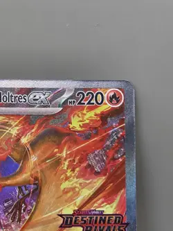Team Rocket's Moltres ex 229/182 Holo UPC Promo Destined Rivals Stamp English NM - Image 3