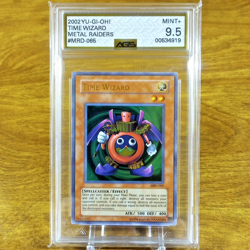 Yu-Gi-OH! Metal Raiders Time Wizard MRD-065 AGS Mint+ 9.5 Holo Ultra Rare 2002 - Image 1