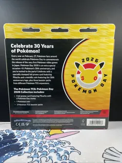 Pikachu Pokemon TCG Pokemon Day 2026 Collection 30th Anniversary Box Sealed - Image 2