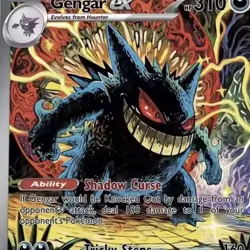 Pokemon TCG Gengar ex 14/23 Shrouded Fable Full Art Holo 310 HP customized - Image 1
