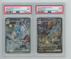 2024 POKEMON SFA BLACK STAR PROMO KINGDRA EX #131 GRENINJA EX #132 PSA9 SEQ SET - Image 1
