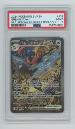 2024 POKEMON SFA BLACK STAR PROMO KINGDRA EX #131 GRENINJA EX #132 PSA9 SEQ SET - Image 4