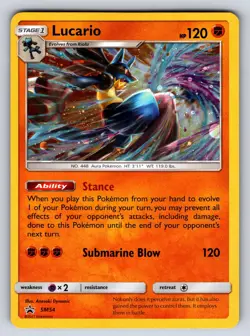 Lucario - SM54 Holo Promo SM Promos Pokemon TCG NM - Image 1