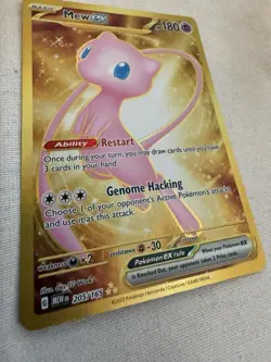 Pokemon Gold Mew EX 205/165 Scarlet & Violet 151 - Image 2