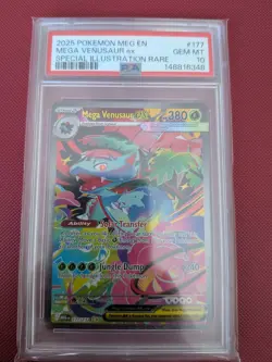Mega Venusaur 177/132 PSA 10 Mega Evolution SIR Pokemon TCG - Image 1