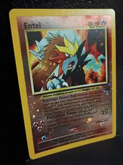 2001 Pokemon Movie 3 Entei Reverse Holo Black Star Promo #34 NM amazing shape - Image 2