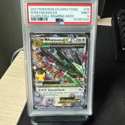 2021 POKEMON CELEBRATIONS CLASSIC COLLECTION #76 M RAYQUAZA EX PSA 9 - Image 1