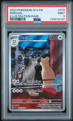Persian 078/064 Pokemon Shrouded Fable Illustration Rare #078 MINT PSA 9 - Image 1